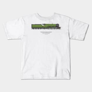 LNER Papyrus - March 1935 Speed Record 105 MPH Kids T-Shirt